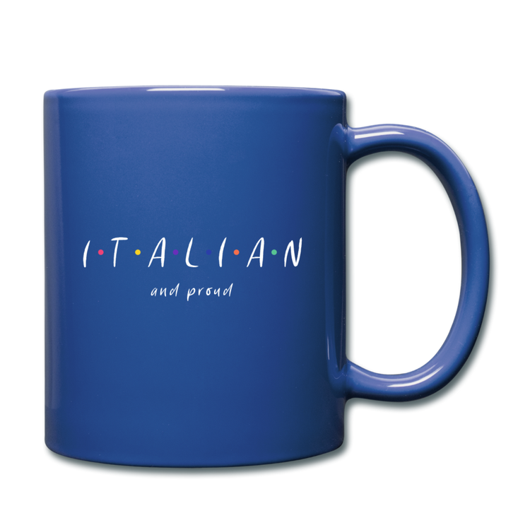 Italian and proud Full Color Mug 11 oz - royal blue