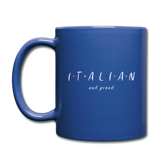 Italian and proud Full Color Mug 11 oz - royal blue