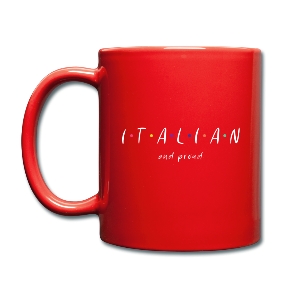 Italian and proud Full Color Mug 11 oz - red