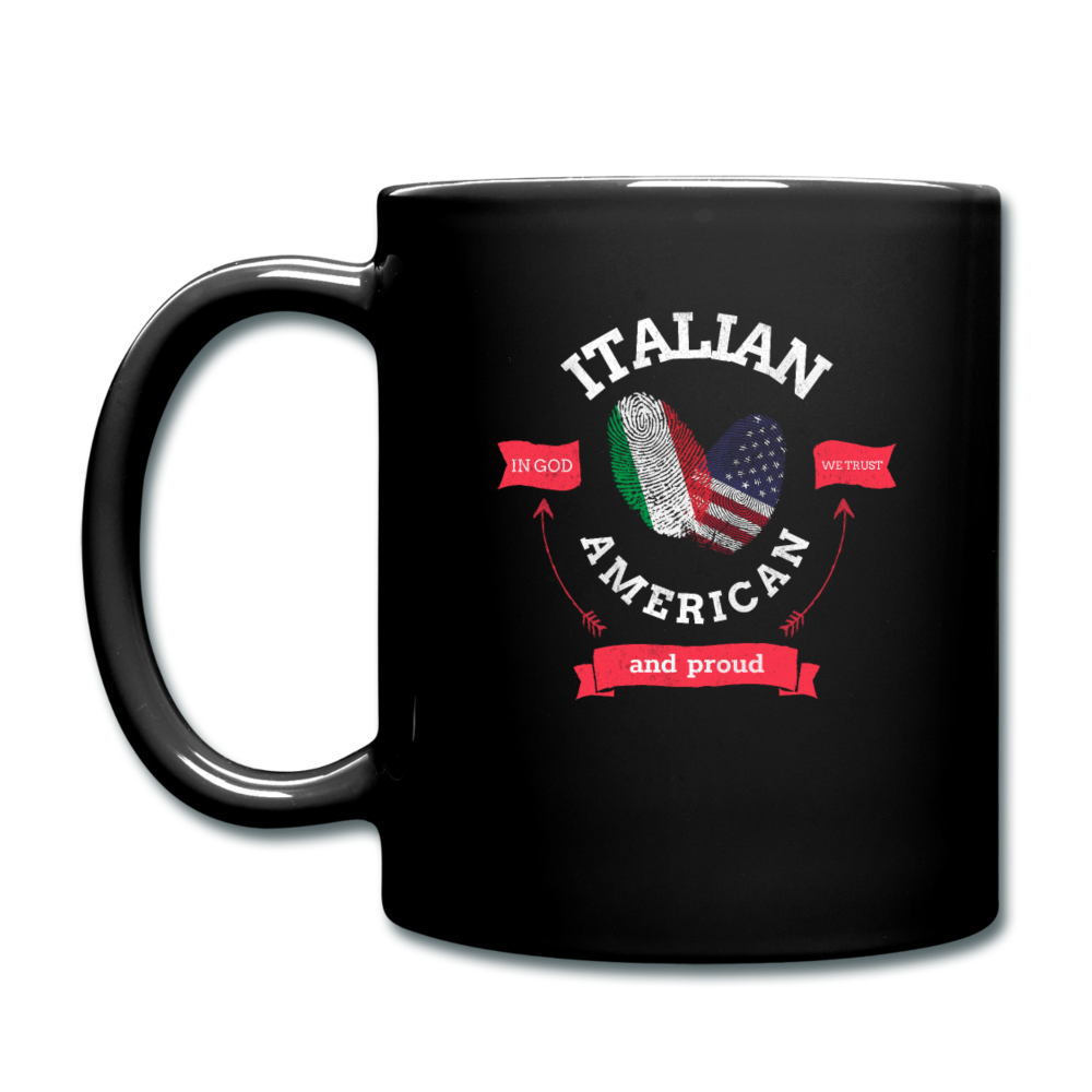 Italian - American and proud Full Color Mug 11 oz - black