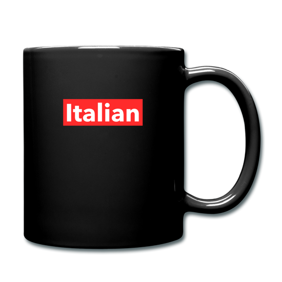 Italian red Full Color Mug 11 oz - black