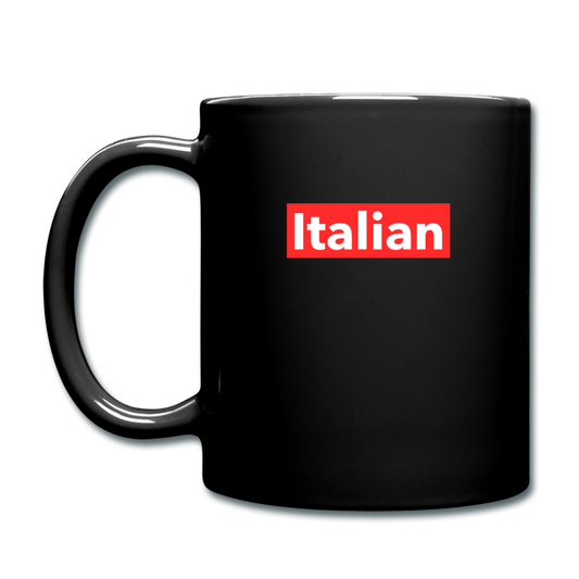 Italian red Full Color Mug 11 oz - black