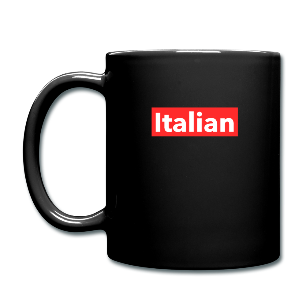 Italian red Full Color Mug 11 oz - black