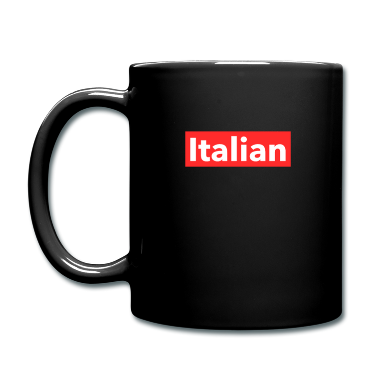 Italian red Full Color Mug 11 oz - black