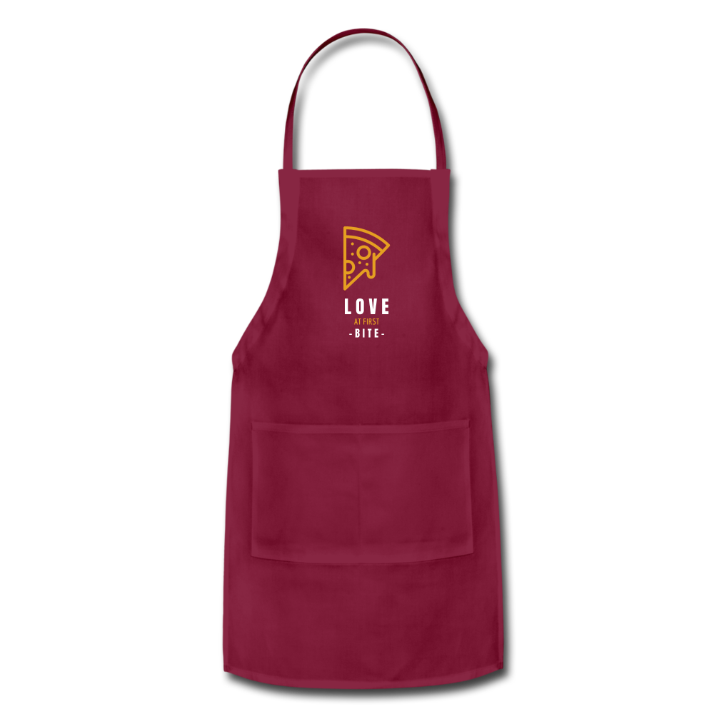 Love at first bite Apron - burgundy