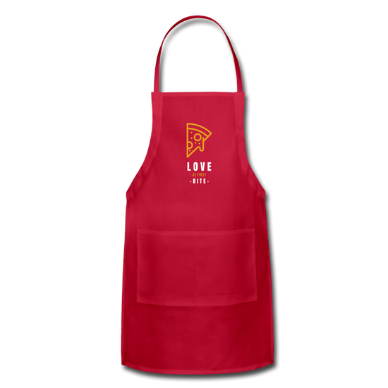 Love at first bite Apron - red