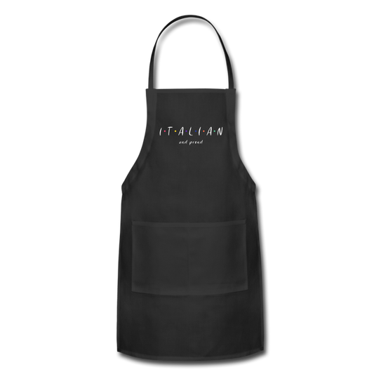 Italian and proud Apron - black