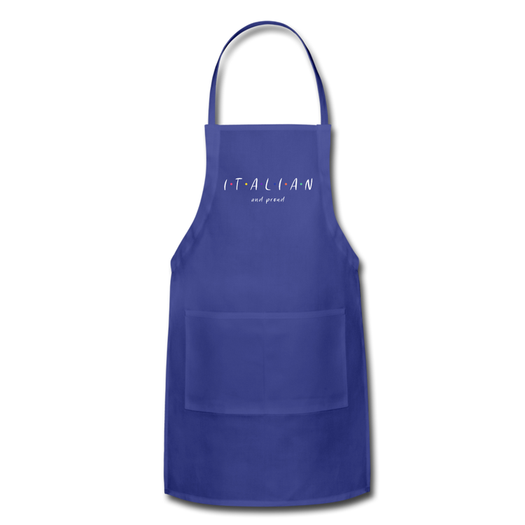 Italian and proud Apron - royal blue