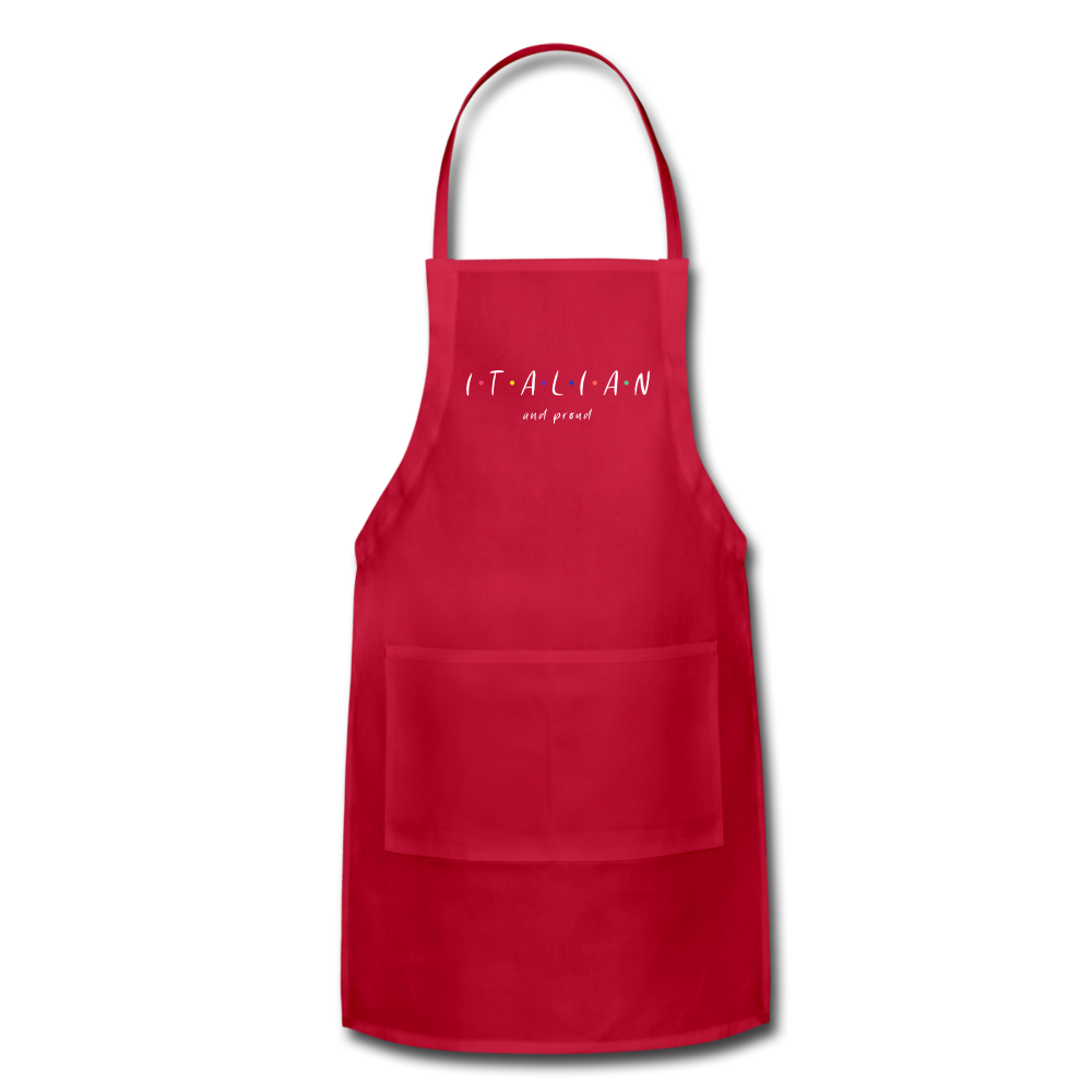 Italian and proud Apron - red