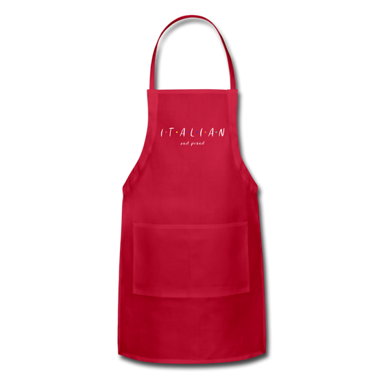 Italian and proud Apron - red