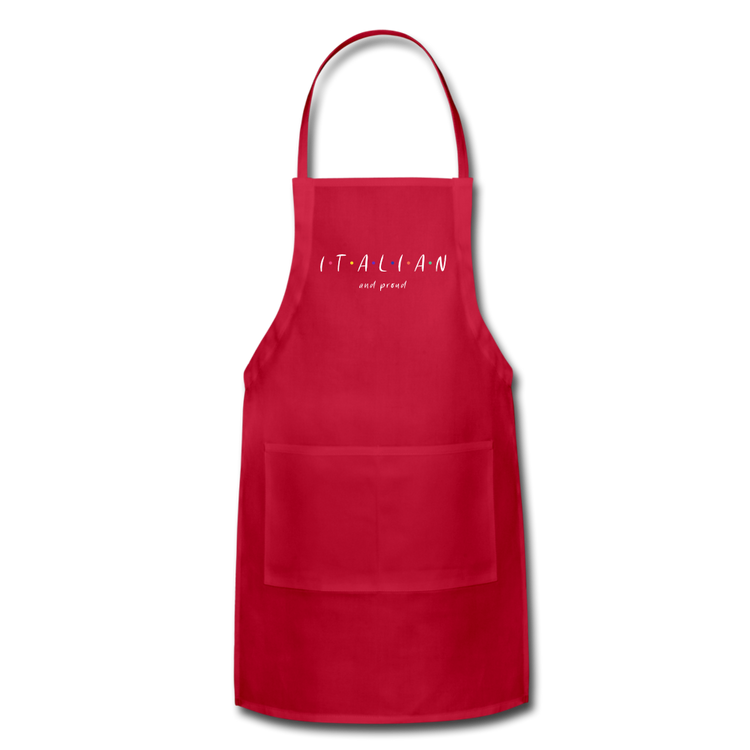 Italian and proud Apron - red