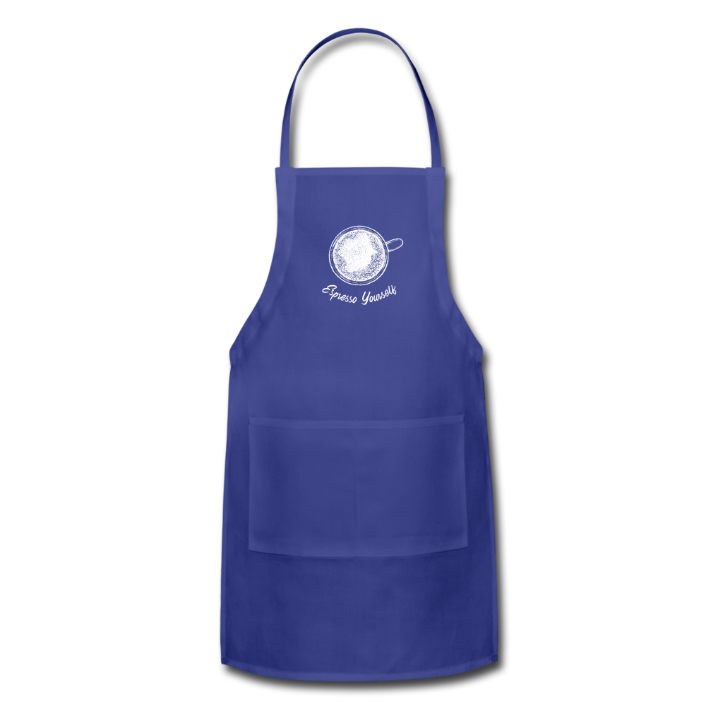 Esspresso yourself Apron - royal blue