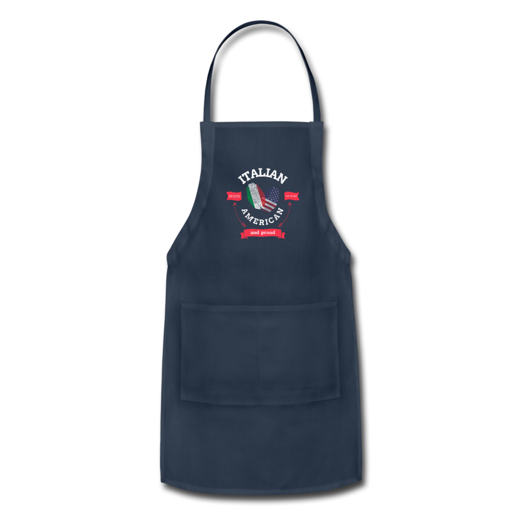 Italian - American and proud Apron - navy