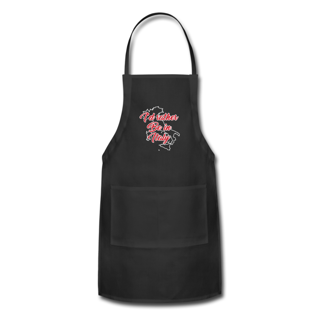 I'd rather be in Italy Apron - black