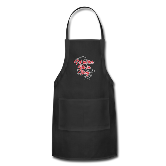 I'd rather be in Italy Apron - black