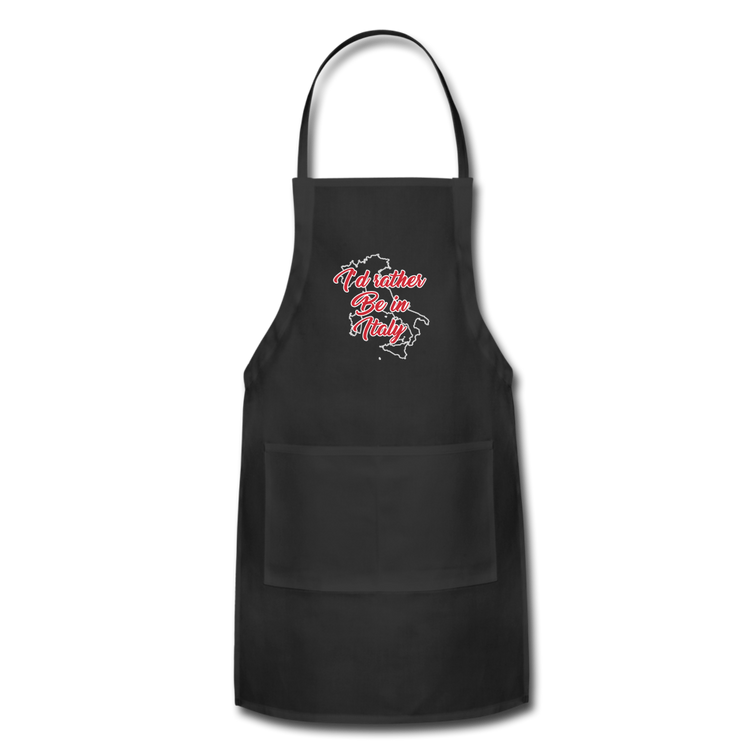 I'd rather be in Italy Apron - black