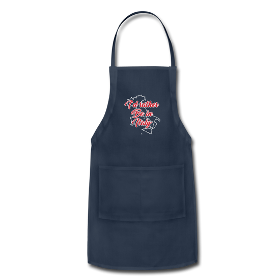 I'd rather be in Italy Apron - navy