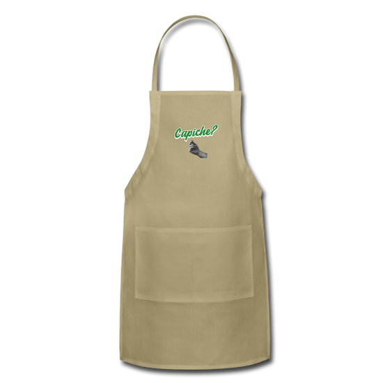 Capiche?  Apron - khaki