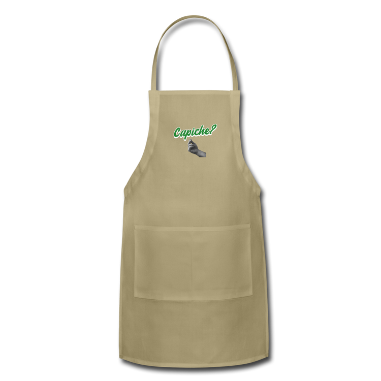 Capiche?  Apron - khaki