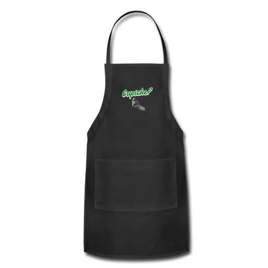 Capiche?  Apron - black