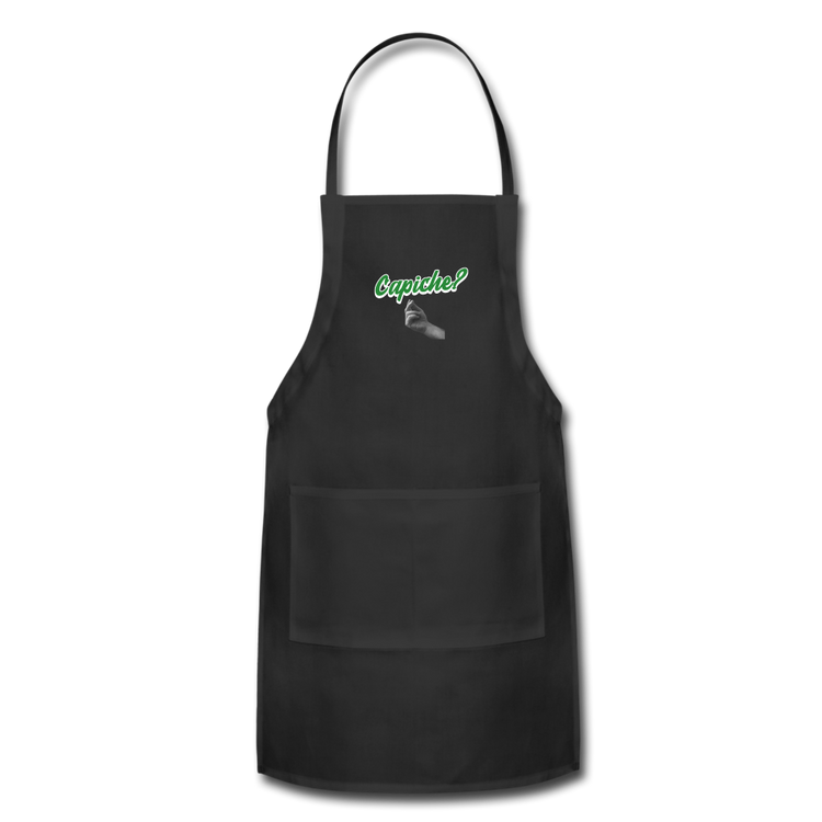 Capiche?  Apron - black