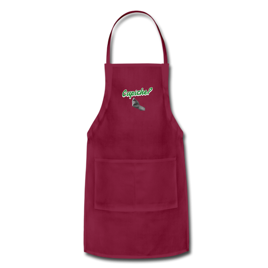 Capiche?  Apron - burgundy