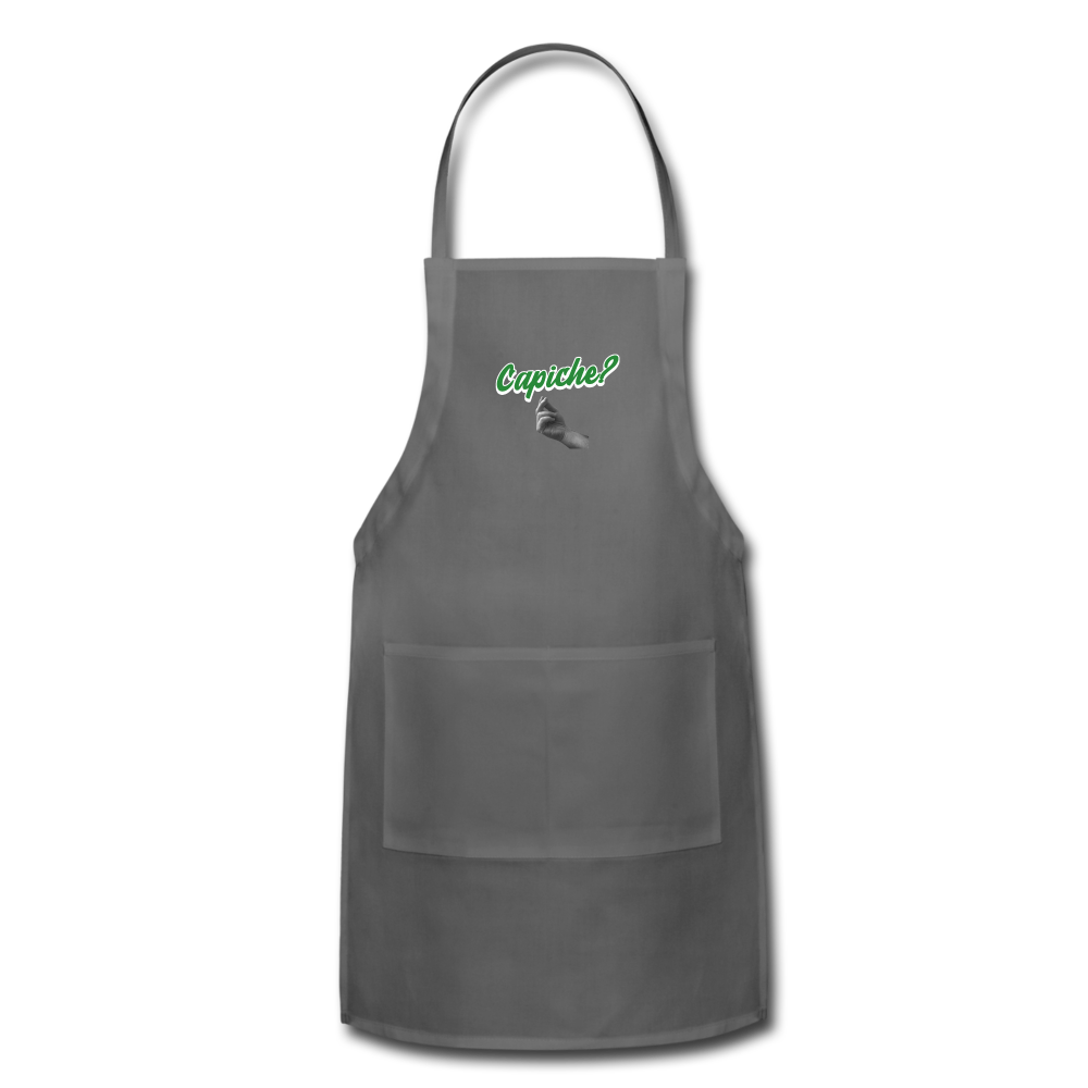 Capiche?  Apron - charcoal