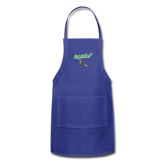 Capiche?  Apron - royal blue