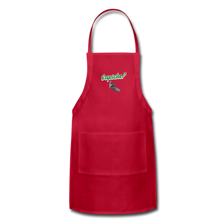 Capiche?  Apron - red