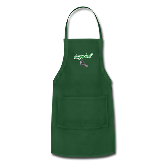 Capiche?  Apron - forest green