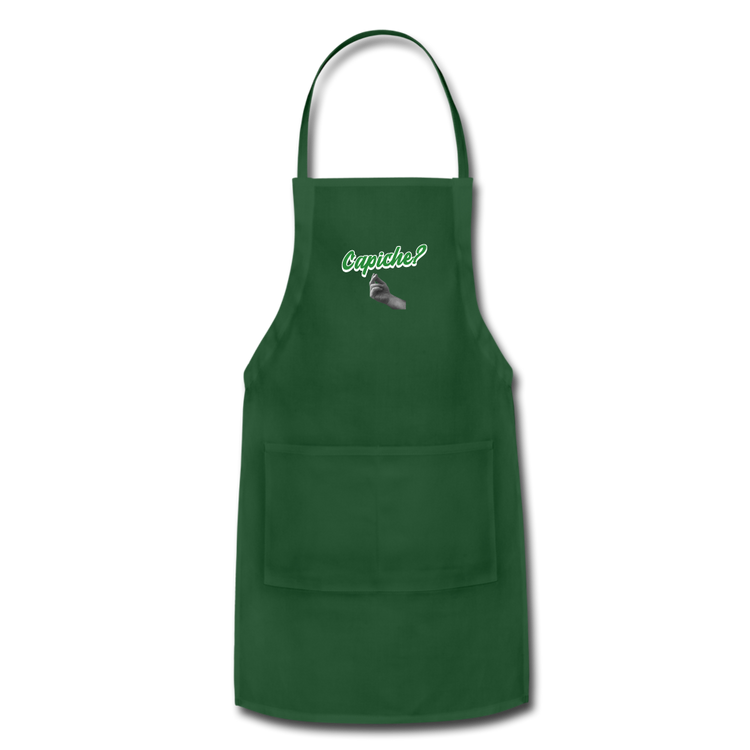 Capiche?  Apron - forest green