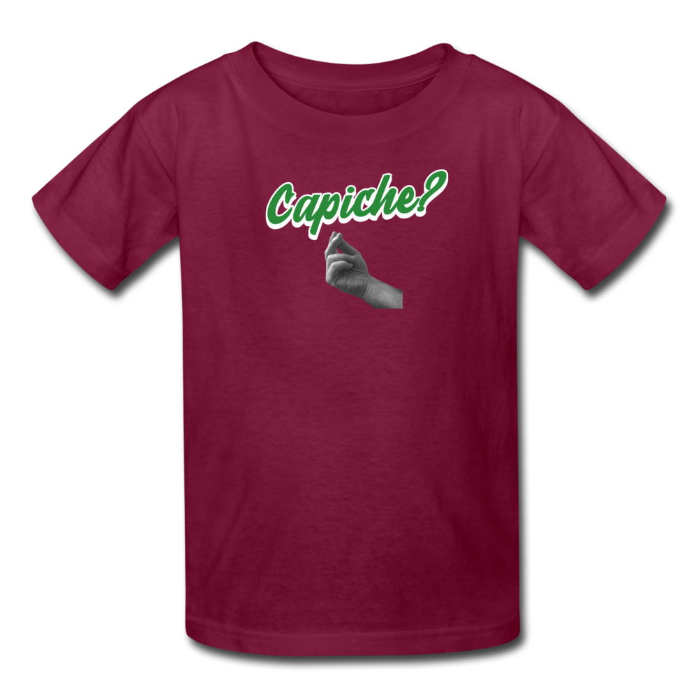 CAPICHE? Kids' T-Shirt - burgundy