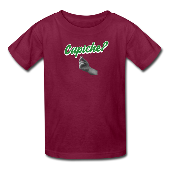 CAPICHE? Kids' T-Shirt - burgundy