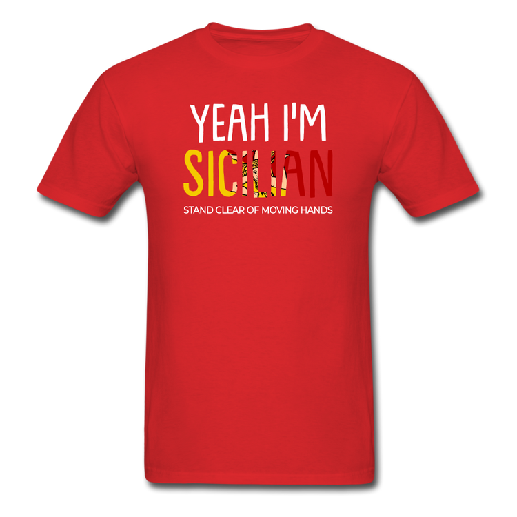 Yeah I am Sicilian Unisex Classic T-Shirt - red