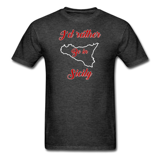 I'd rather be in Sicily Unisex Classic T-Shirt - heather black