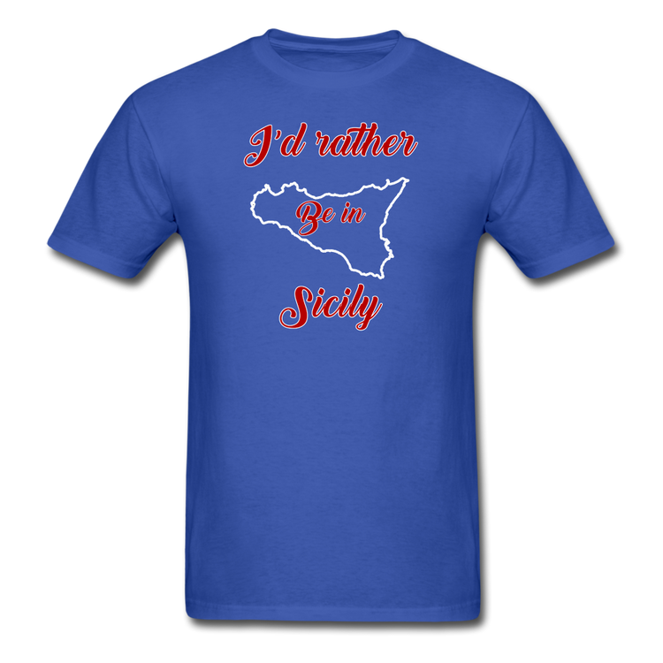 I'd rather be in Sicily Unisex Classic T-Shirt - royal blue