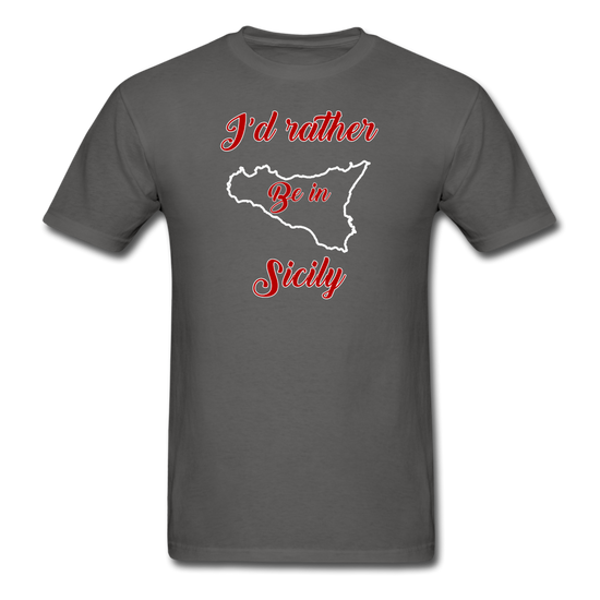 I'd rather be in Sicily Unisex Classic T-Shirt - charcoal