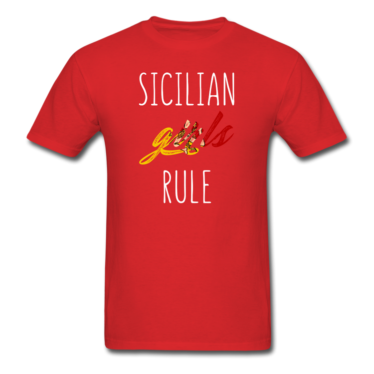 Sicilian girls rule Unisex Classic T-Shirt - red