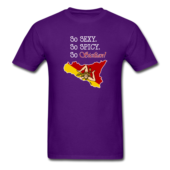 So sexy, So spicy, So Sicilian Unisex Classic T-Shirt - purple