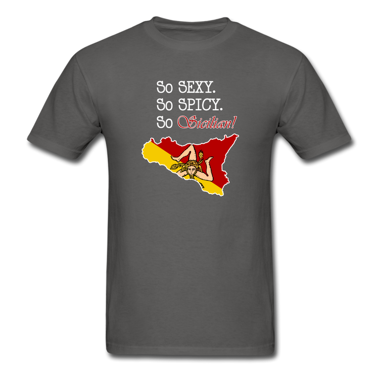 So sexy, So spicy, So Sicilian Unisex Classic T-Shirt - charcoal