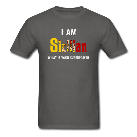 I am Sicilian what's your superpower? Unisex Classic T-Shirt - charcoal