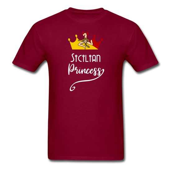 Sicilian Princess Unisex Classic T-Shirt - burgundy