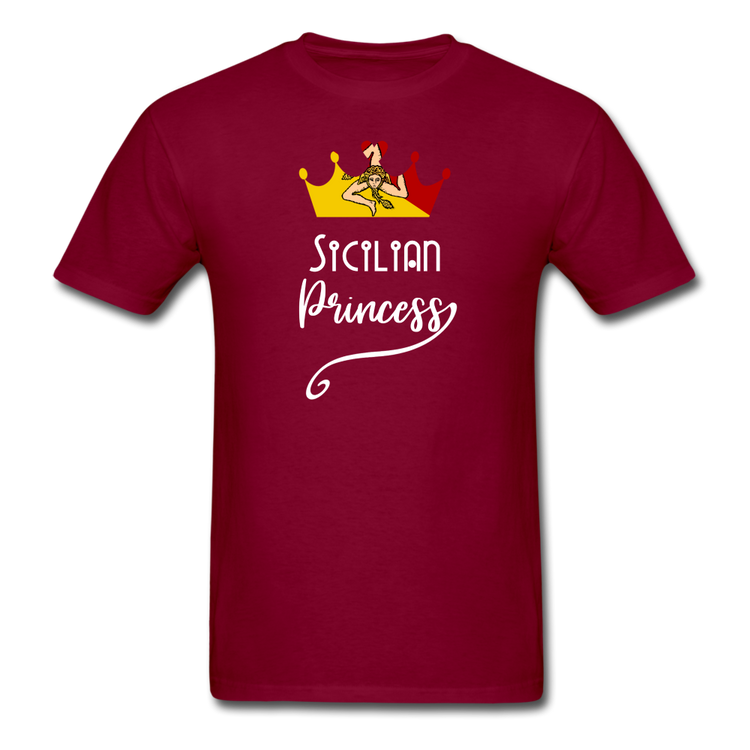 Sicilian Princess Unisex Classic T-Shirt - burgundy