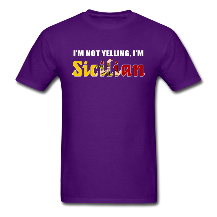 I'm not yelling I'm Sicilian Unisex Classic T-Shirt - purple