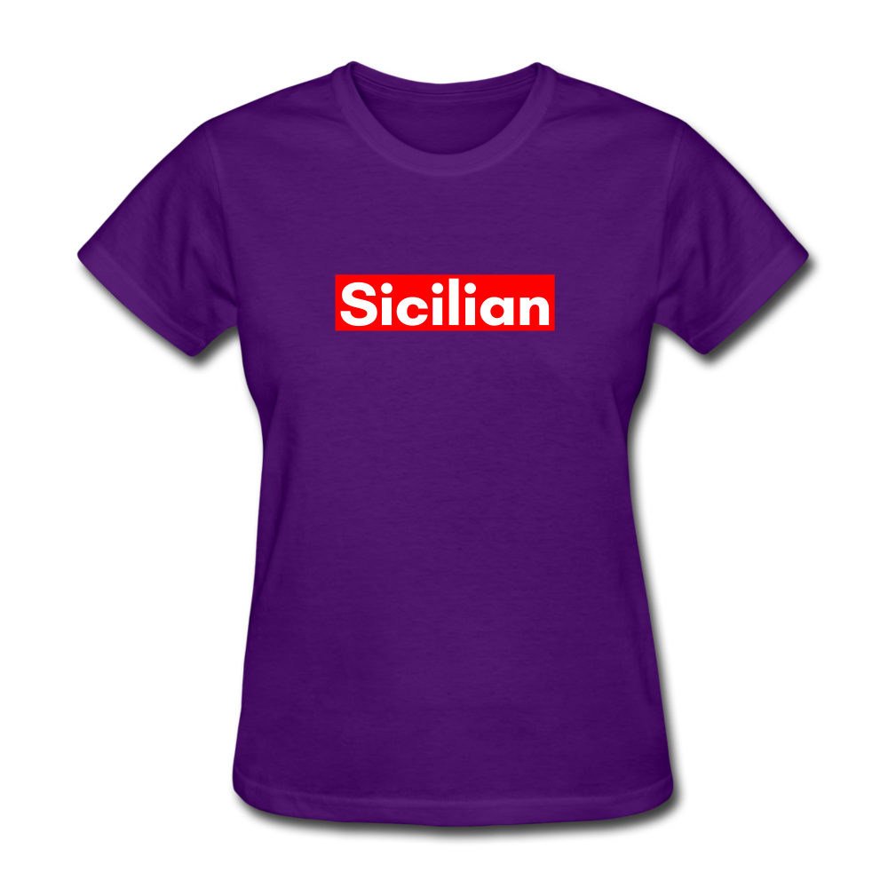 Sicilian Women's T-Shirt - purple