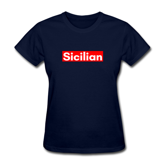 Sicilian Women's T-Shirt - navy