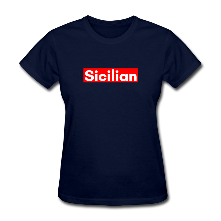 Sicilian Women's T-Shirt - navy