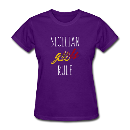 Sicilian girls rule Women's T-Shirt - purple