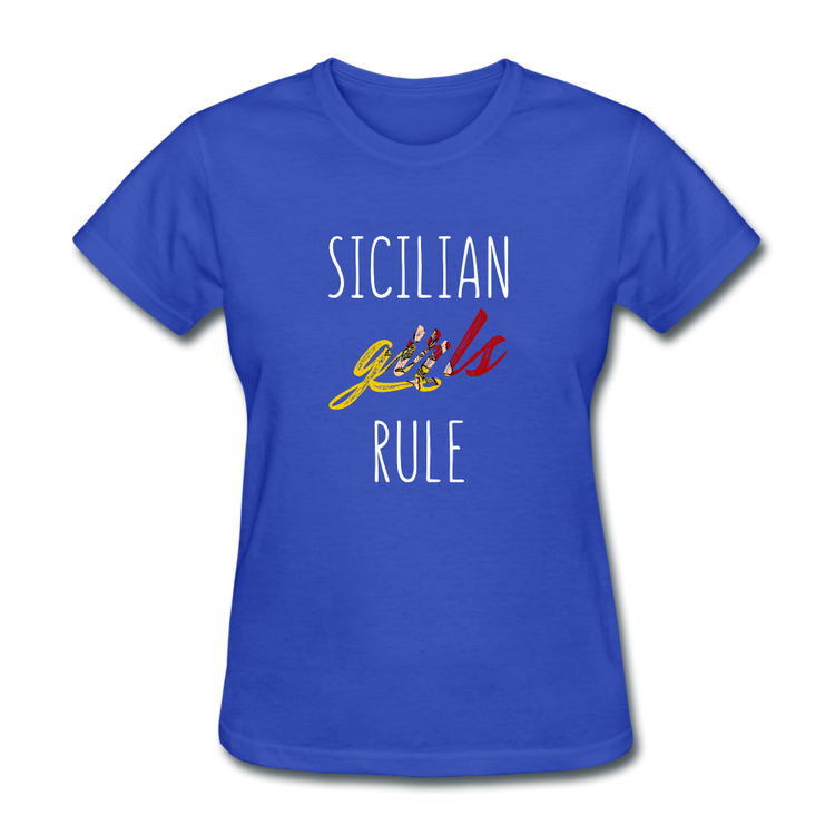 Sicilian girls rule Women's T-Shirt - royal blue