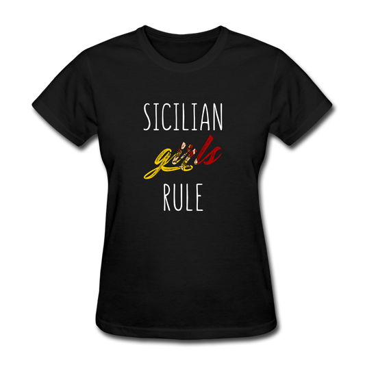 Sicilian girls rule Women's T-Shirt - black